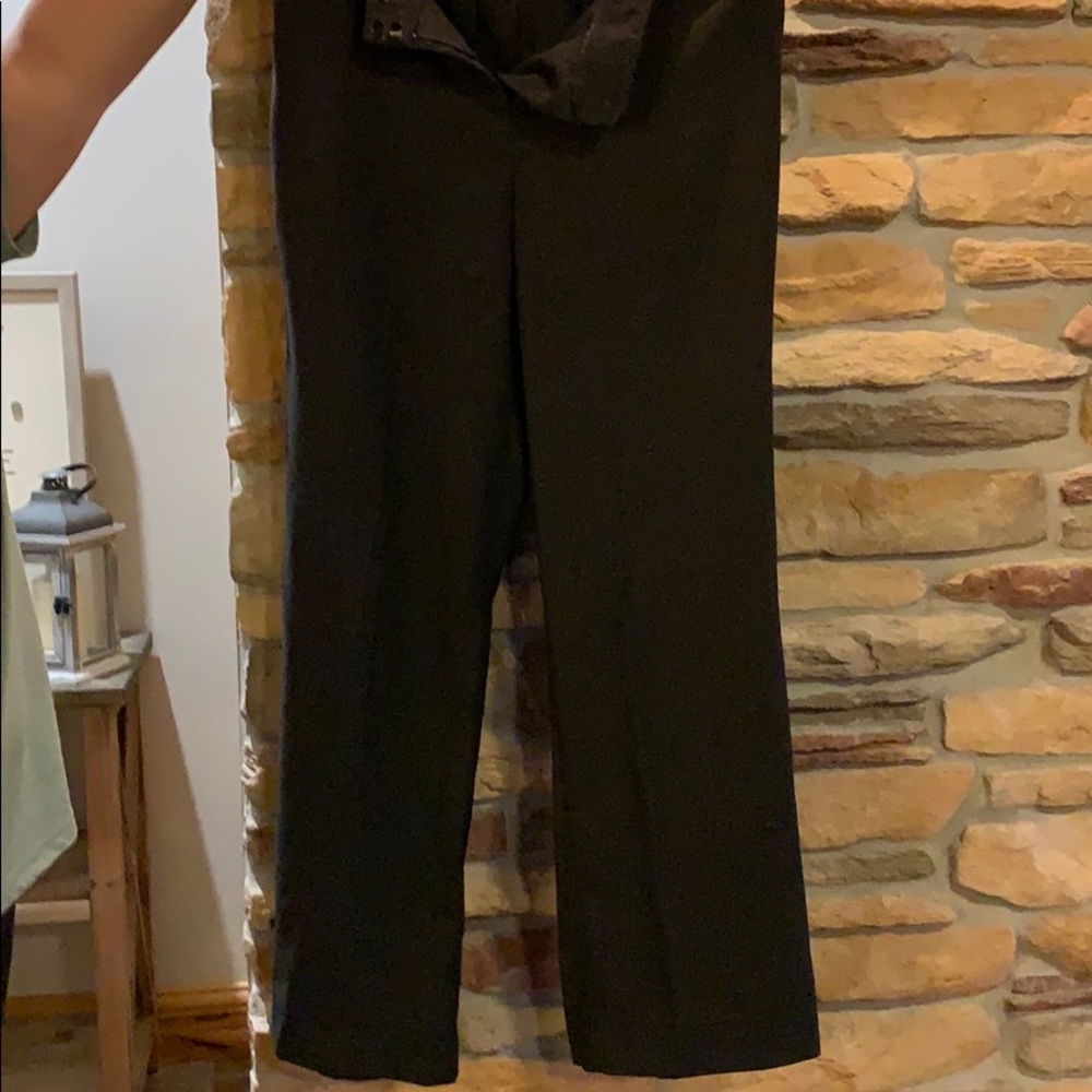 Dark gray trouser pants